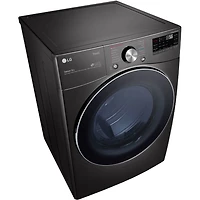 7.4 Cu. Ft. Black Steel Front Load Smart Electric Dryer with Steam