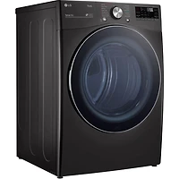 7.4 Cu. Ft. Black Steel Front Load Smart Electric Dryer with Steam