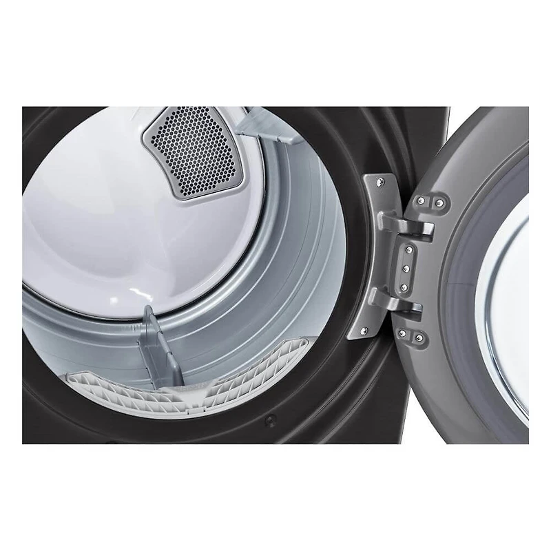 7.4 Cu. Ft. Black Steel Front Load Smart Electric Dryer with Steam - OPEN BOX