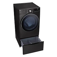 7.4 Cu. Ft. Black Steel Front Load Smart Electric Dryer with Steam - OPEN BOX