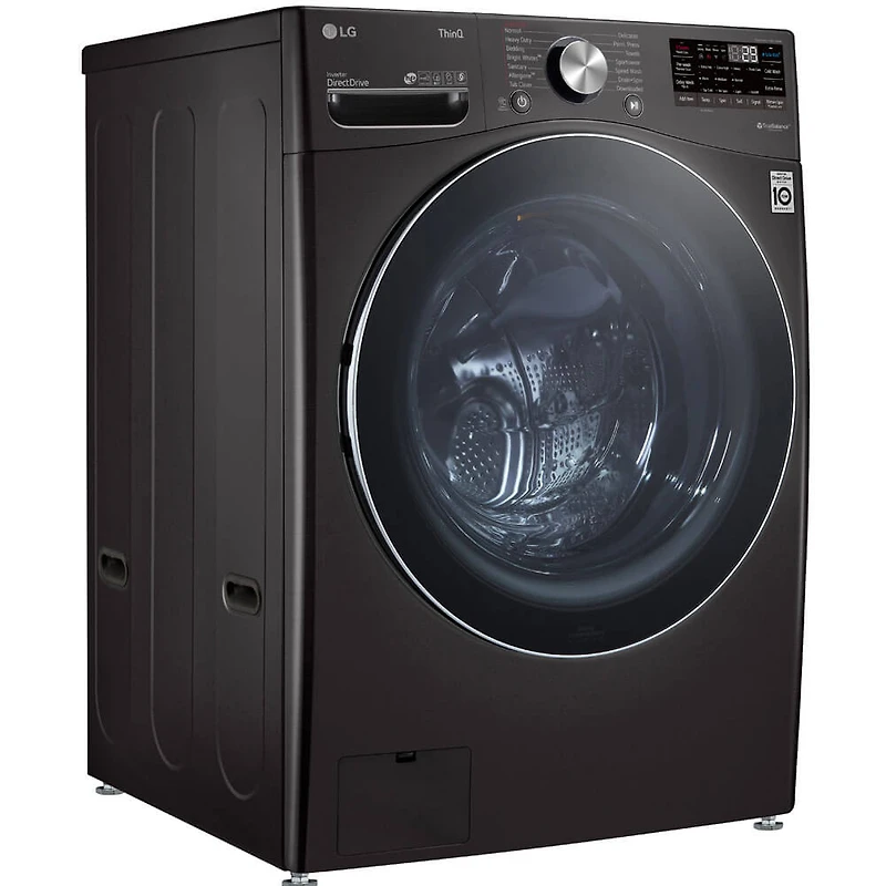 5 Cu. Ft. Black Steel Front Load Smart Washer with TurboWash 360