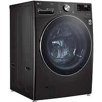 5 Cu. Ft. Black Steel Front Load Smart Washer with TurboWash 360