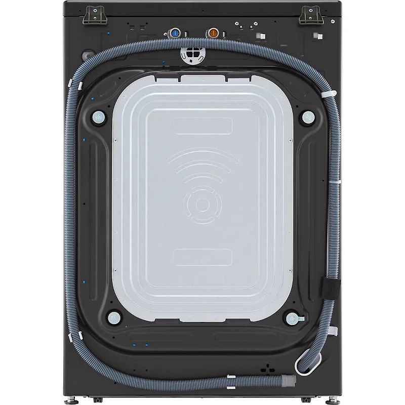 5 Cu. Ft. Black Steel Front Load Smart Washer with TurboWash 360