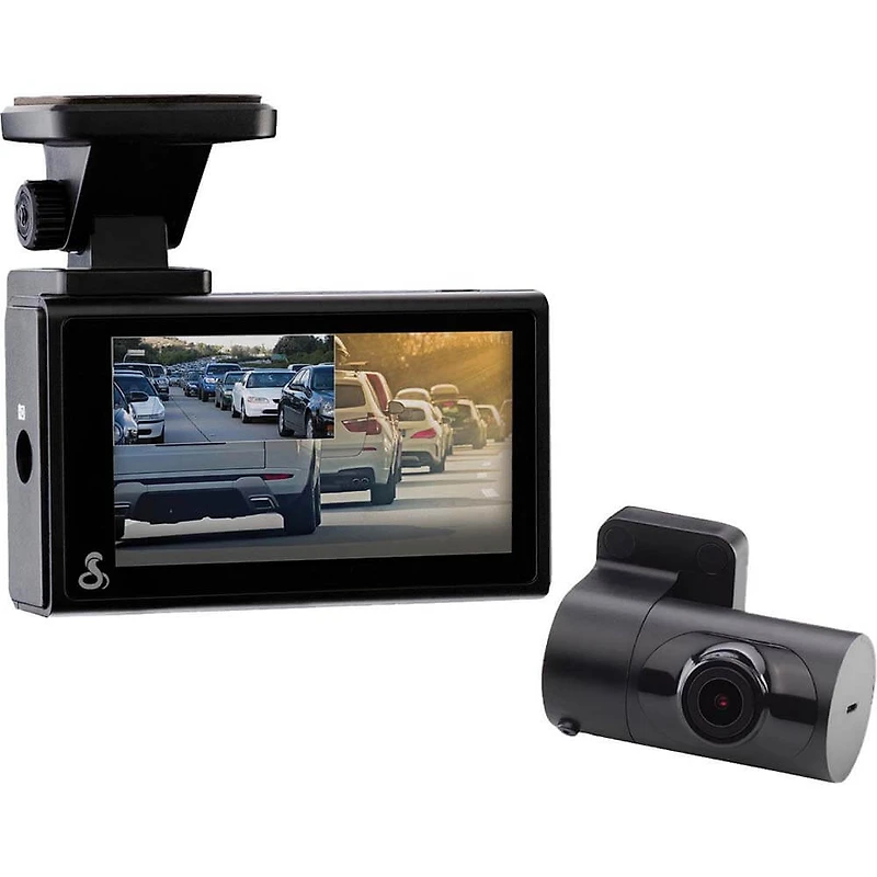 Dual-View Smart Dash Cam with Rear-View Accessory Camera