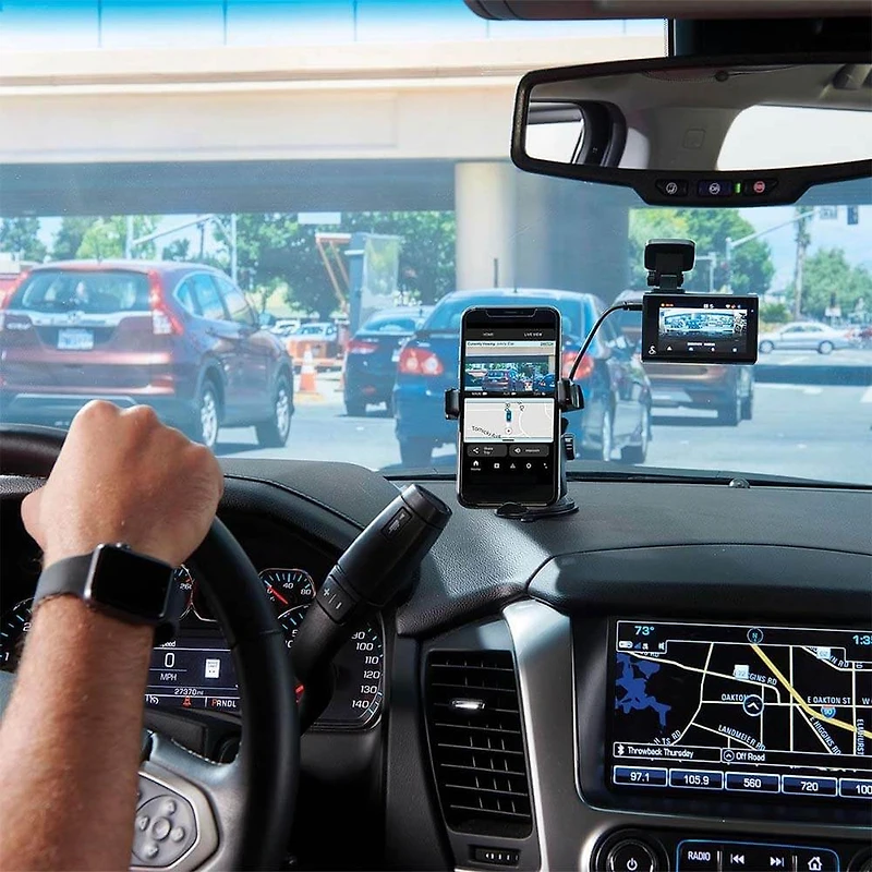 Dual-View Smart Dash Cam with Rear-View Accessory Camera