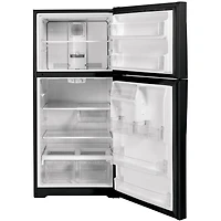 21.9 Cu. Ft. Top-Freezer Refrigerator in Black - OPEN BOX