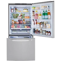 26 Cu. Ft. Stainless Bottom Freezer Refrigerator