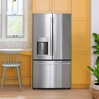 22.1 Cu. Ft. Stainless French Door Counter Depth Refrigerator