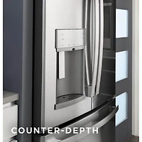 22.1 Cu. Ft. Stainless French Door Counter Depth Refrigerator