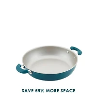 8 Piece Aluminum Non Stick Cookware Set - Teal