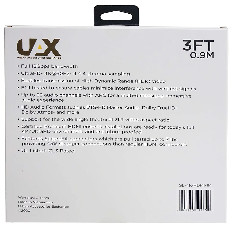 ft. 4K HDMI Cable