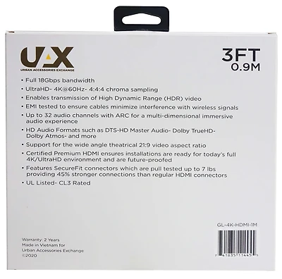 ft. 4K HDMI Cable
