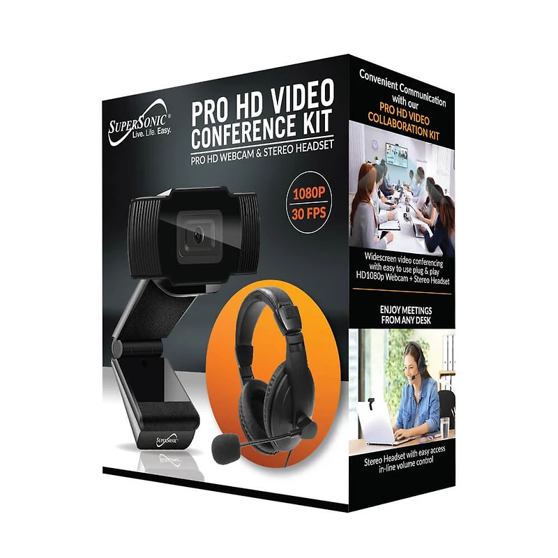 Pro HD Video Webcam with Headset
