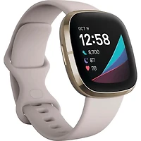 Sense Advanced Health & Fitness Smartwatch - Lunar White - OPEN BOX