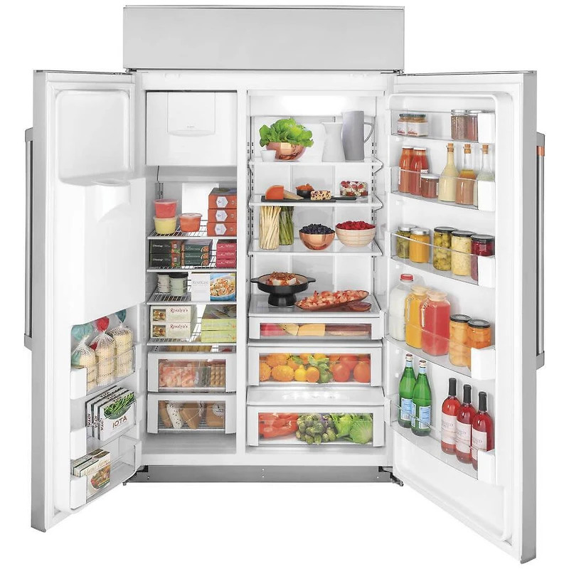 28.7 Cu. Ft. Side-by-Side Built-In Refrigerator with Dispenser 