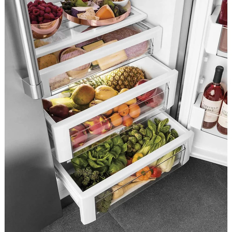 28.7 Cu. Ft. Side-by-Side Built-In Refrigerator with Dispenser 