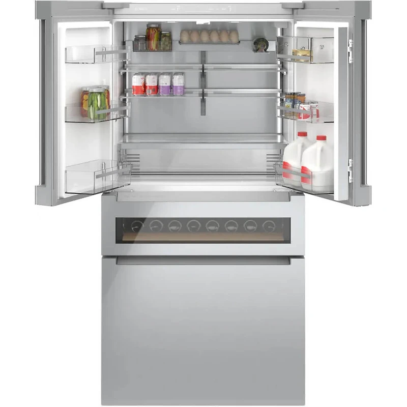 20.5 Cu. Ft. Stainless Steel Counter-Depth 4-Door Smart Refrigerator