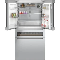 20.5 Cu. Ft. Stainless Steel Counter-Depth 4-Door Smart Refrigerator