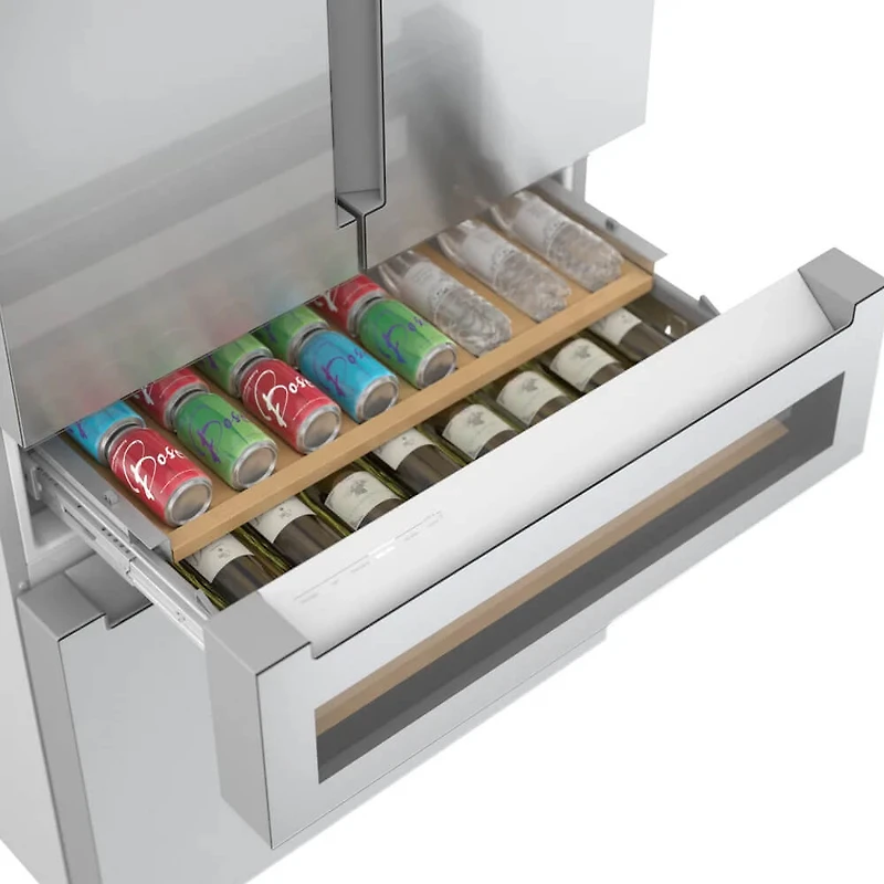 20.5 Cu. Ft. Stainless Steel Counter-Depth 4-Door Smart Refrigerator