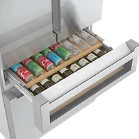 20.5 Cu. Ft. Stainless Steel Counter-Depth 4-Door Smart Refrigerator