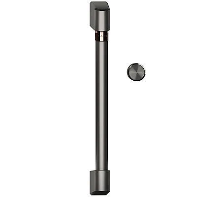 Microwave Oven Handle and Dial Accessory Kit in Brushed Black