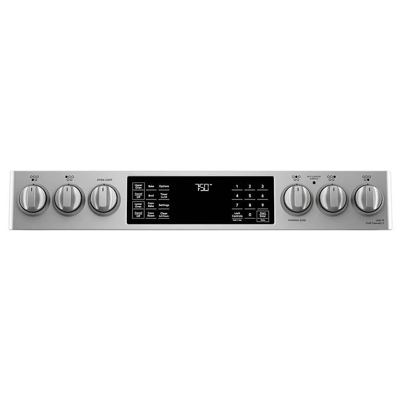 6.7 Cu. Ft. Stainless Smart Slide-In, Front-Control, Convection Double-Oven Range