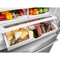 25 Cu. Ft. Black Stainless Standard Depth French Door Refrigerator with Interior Dispenser - OPEN BOX