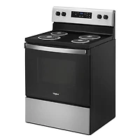 4.8 Cu. Ft. Stainless Steel 4-Burner Electric Range with Self-Cleaning 