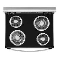 4.8 Cu. Ft. Stainless Steel 4-Burner Electric Range with Self-Cleaning 