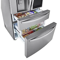 29.5 Cu. Ft. Stainless French-door Smart Refrigerator 