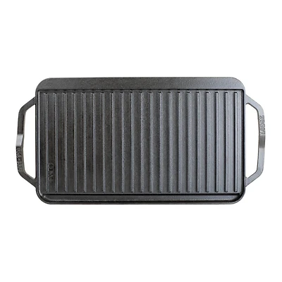 19.5 x 10 inch Cast Iron Reversible Grill / Griddle