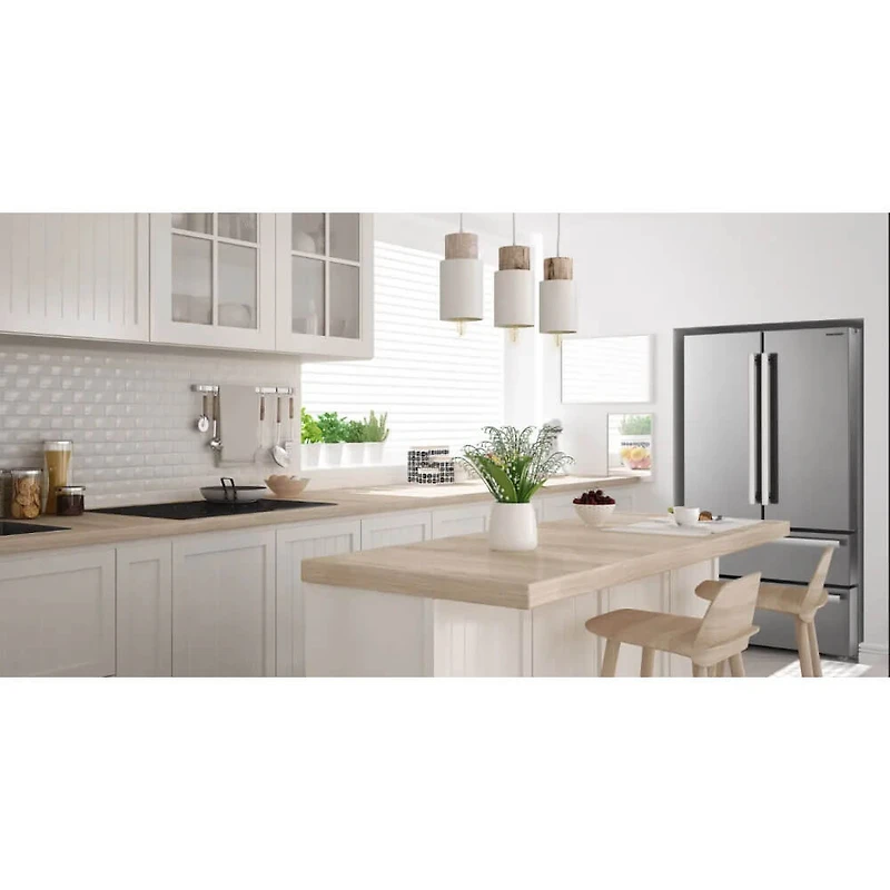 22 Cu. Ft. Stainless Steel Ft. 4-Door Refrigerator