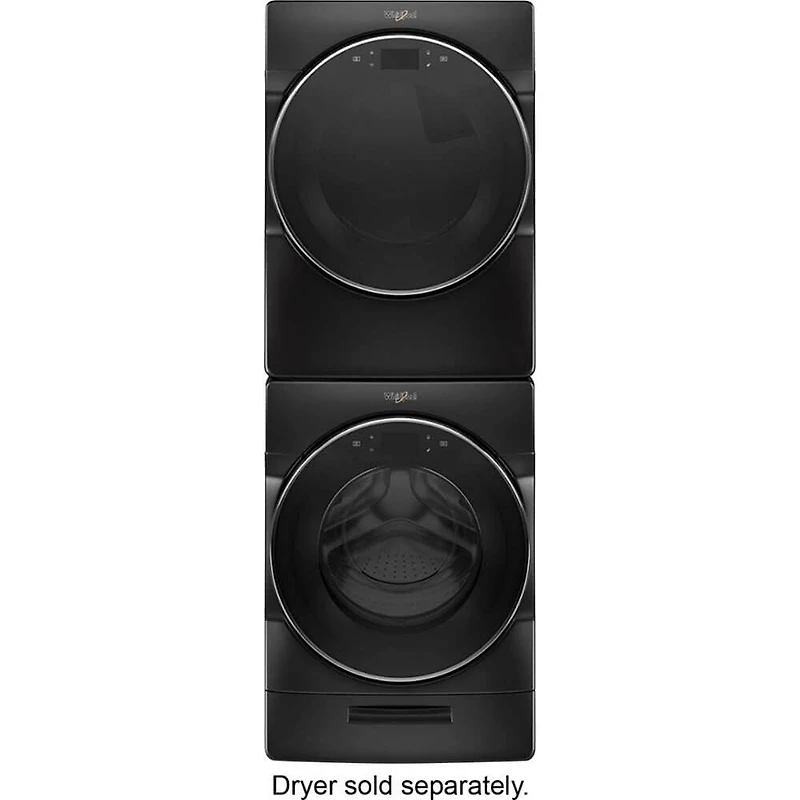 5.0 Cu. Ft. Black Smart Front Load Washer 