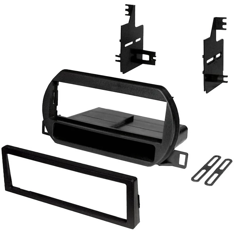 Single DIN Black Stereo Dash Kit