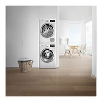 Compact Laundry Stacking Kit without pull-out tray 