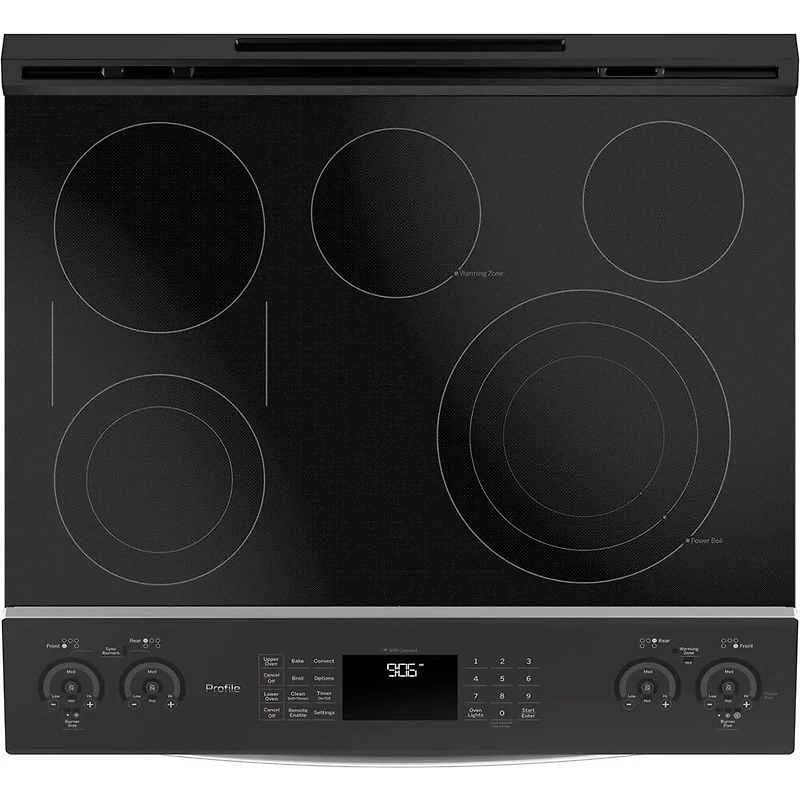 6.6 Cu. Ft. Smart Stainless Double Oven Electric Range