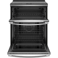 6.6 Cu. Ft. Smart Stainless Double Oven Electric Range 
