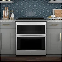 6.6 Cu. Ft. Smart Stainless Double Oven Electric Range 