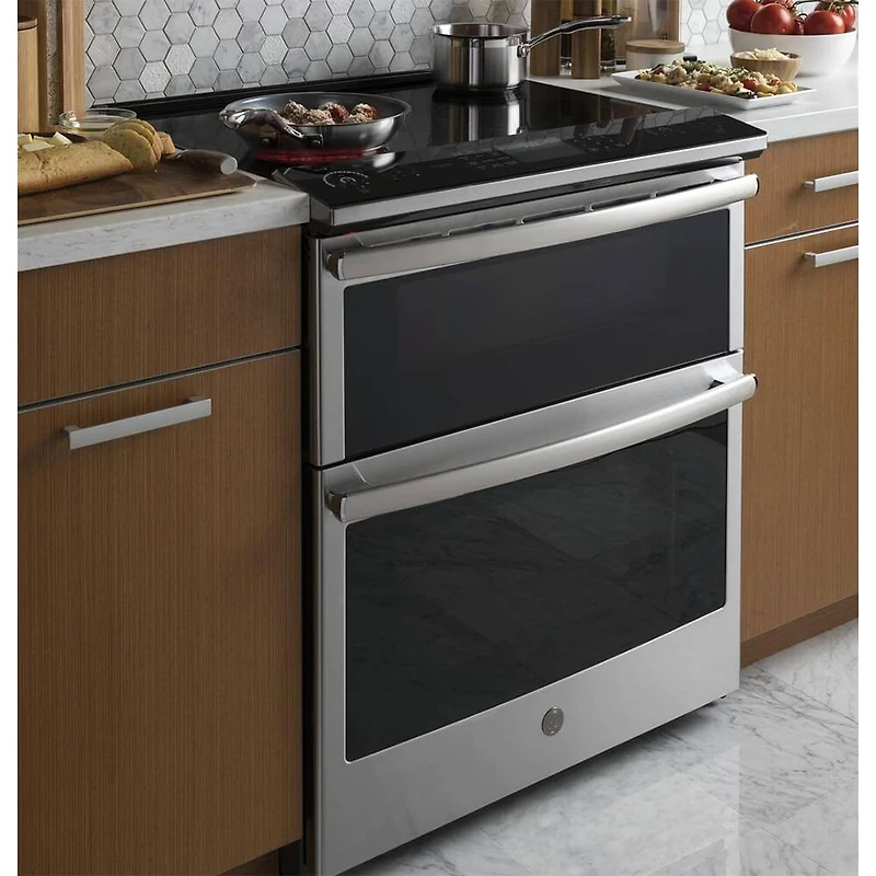 6.6 Cu. Ft. Smart Stainless Double Oven Electric Range