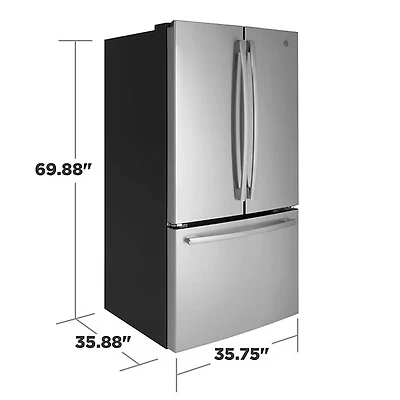 27.0 Cu. Ft. Stainless French Door Refrigerator - OPEN BOX