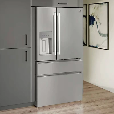 21.8 Cu. Ft. Stainless 4 Door French Door Counter-Depth