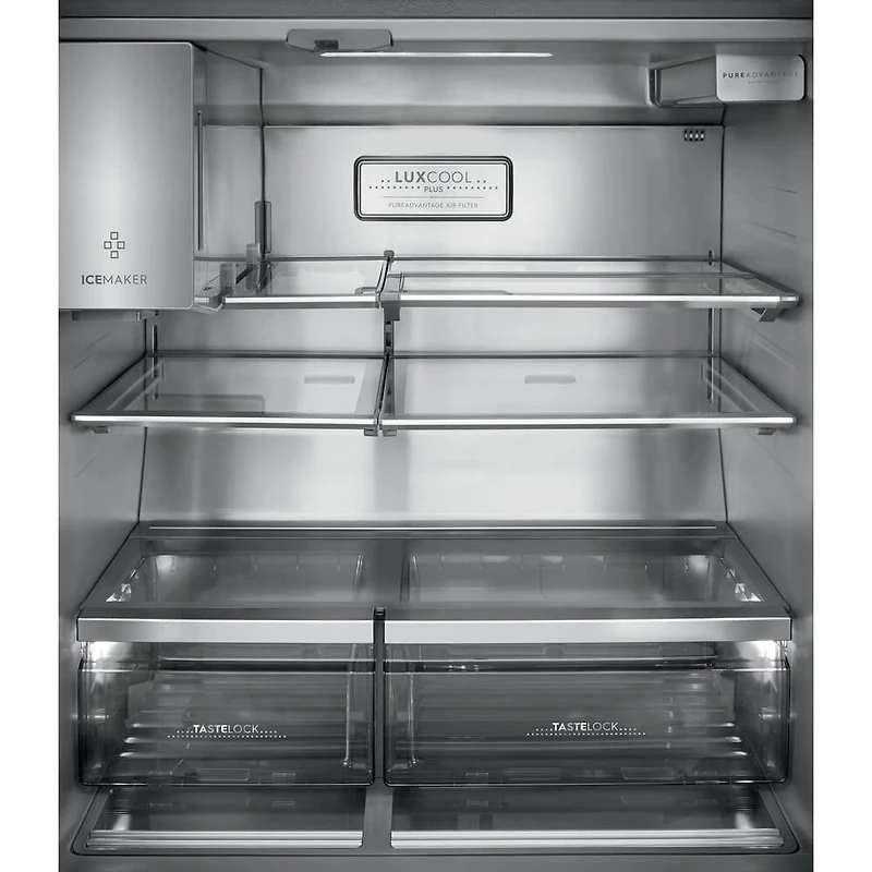 21.8 Cu. Ft. Stainless 4 Door French Door Counter-Depth