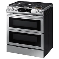 6.3 Cu. Ft. Flex Duo™ Stainless Front Control Slide-in Dual Fuel Range