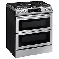 6.3 Cu. Ft. Flex Duo™ Stainless Front Control Slide-in Dual Fuel Range