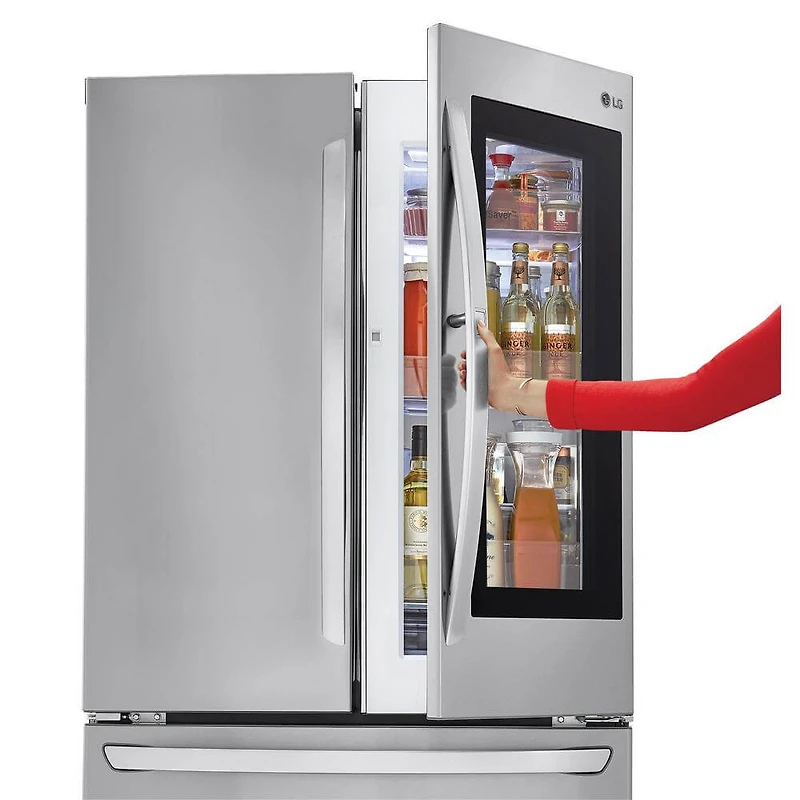 23 Cu. Ft. Stainless InstaView™ Door-in-Door® Counter-Depth Refrigerator - OPEN BOX