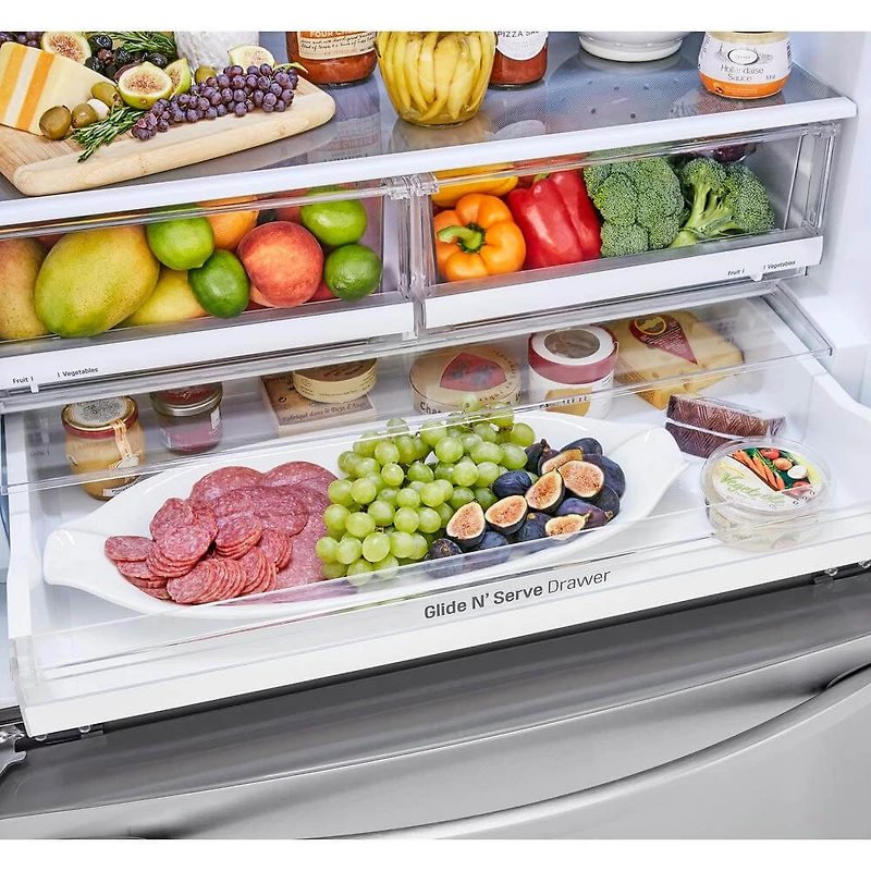 23 Cu. Ft. Stainless InstaView™ Door-in-Door® Counter-Depth Refrigerator - OPEN BOX