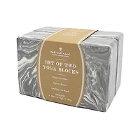 Form and Function Foam Marble Yoga Block Set - Grey Marble 
