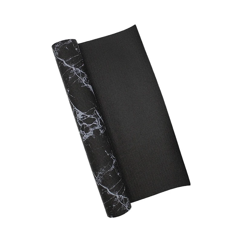 Marbleous Yoga Mat (4mm) - Black 