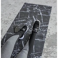Marbleous Yoga Mat (4mm) - Black 