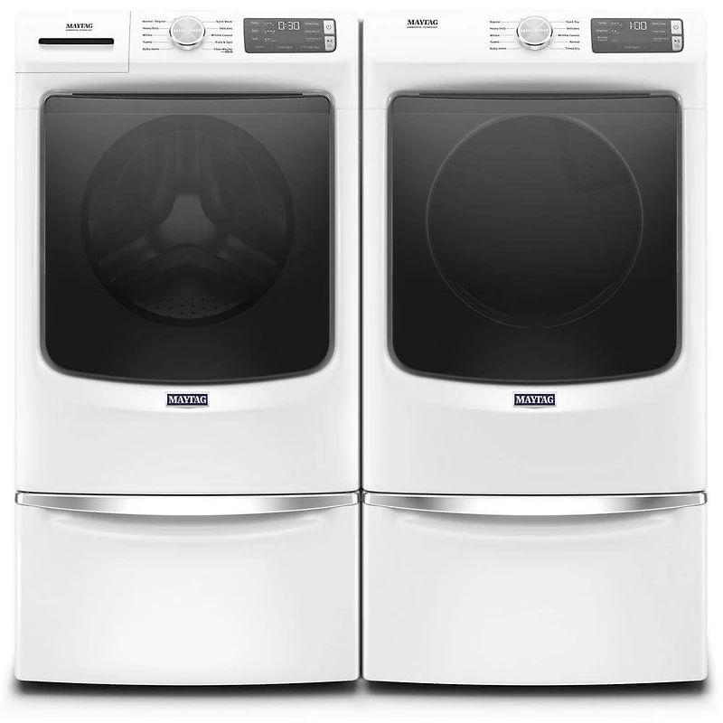 7.3 Cu. Ft. White Front Load Electric Dryer with Extra Power and Quick Dry Cycle - OPEN BOX